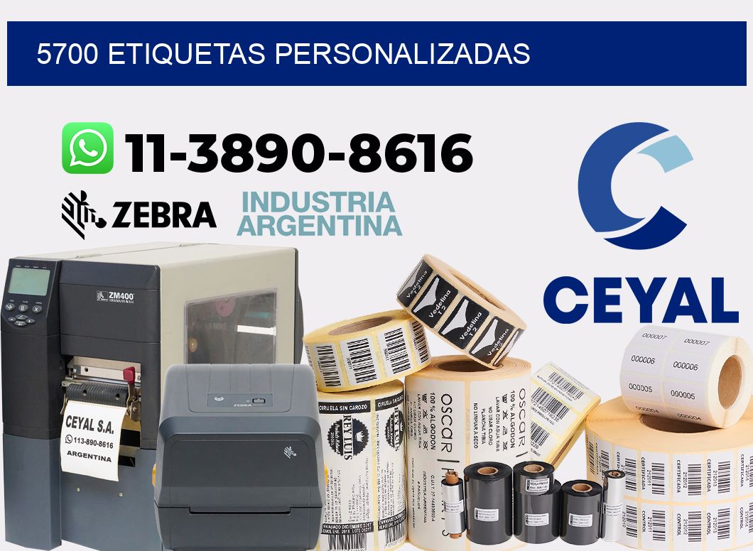 5700 etiquetas personalizadas