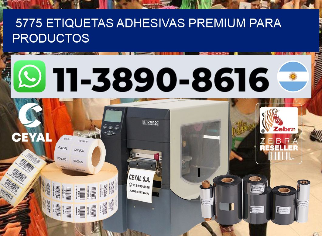 5775 Etiquetas adhesivas premium para productos