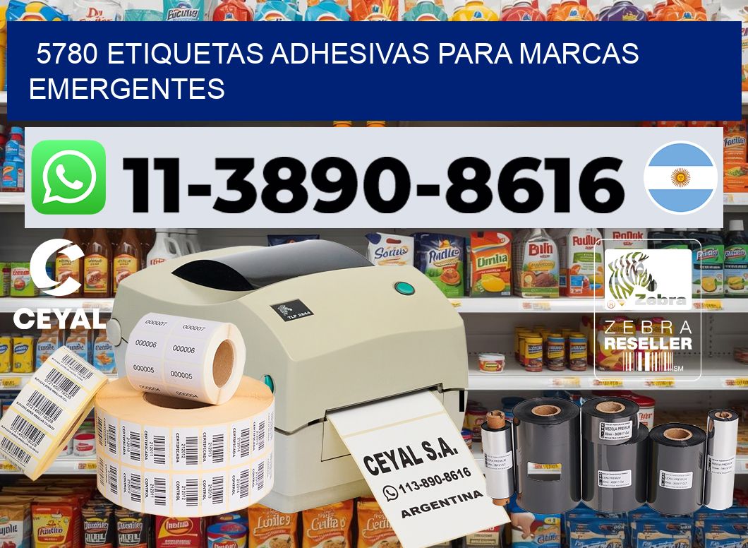 5780 Etiquetas adhesivas para marcas emergentes