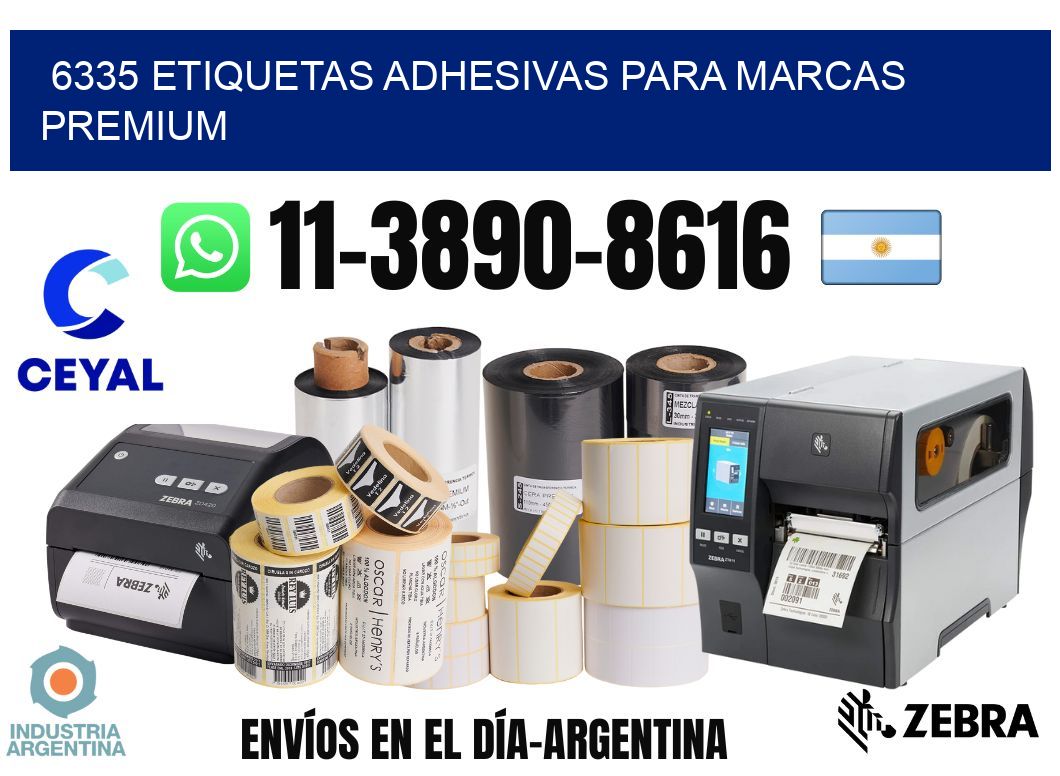 6335 Etiquetas adhesivas para marcas premium