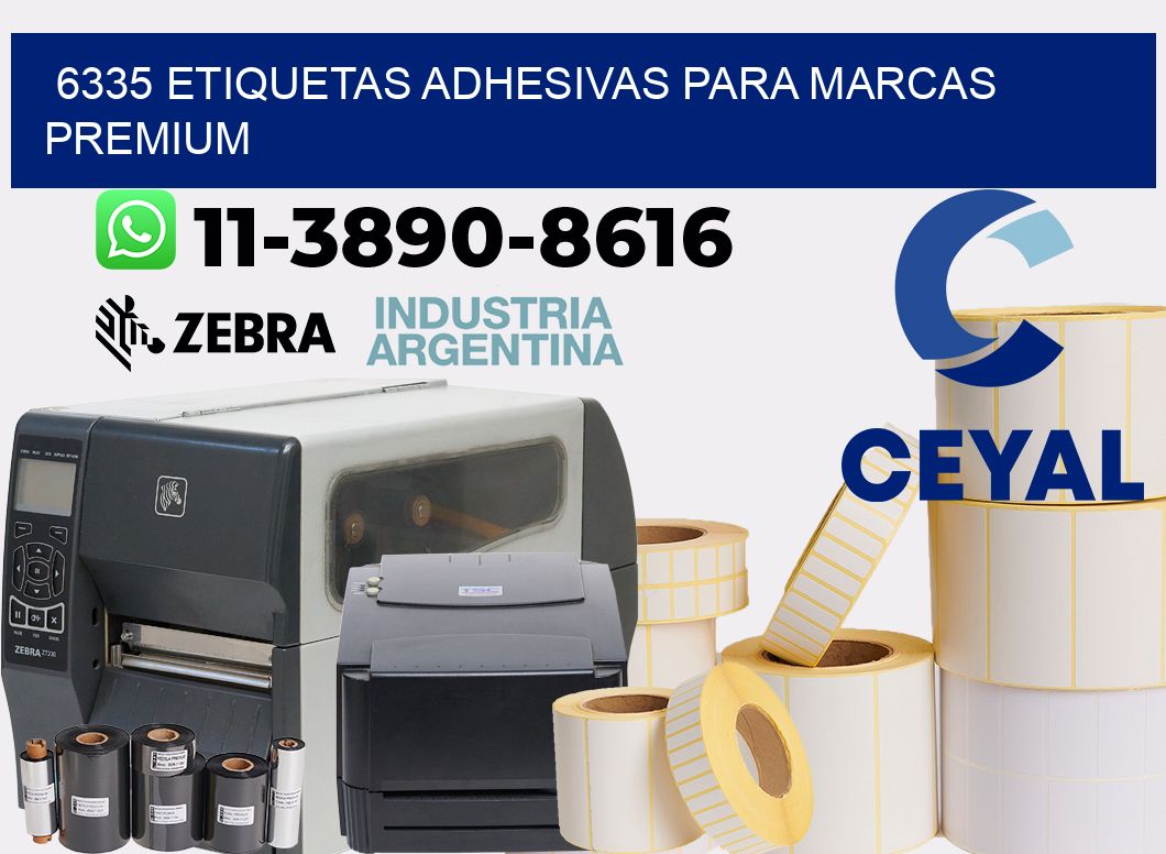6335 Etiquetas adhesivas para marcas premium
