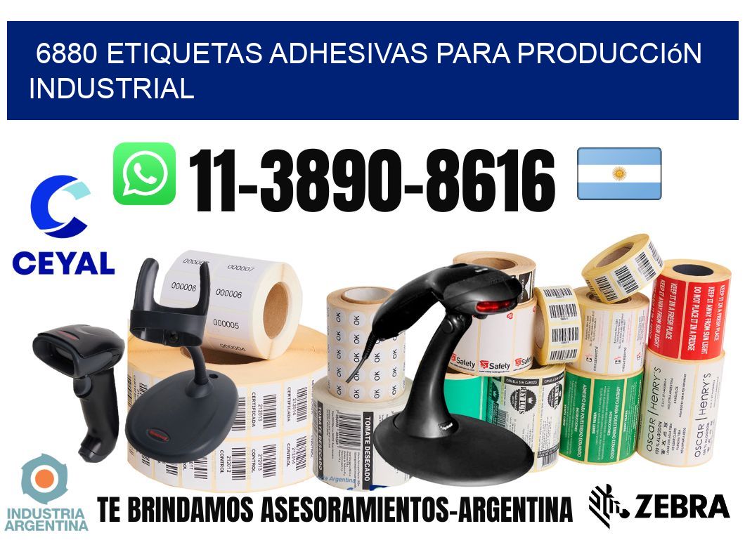 6880 Etiquetas adhesivas para producción industrial