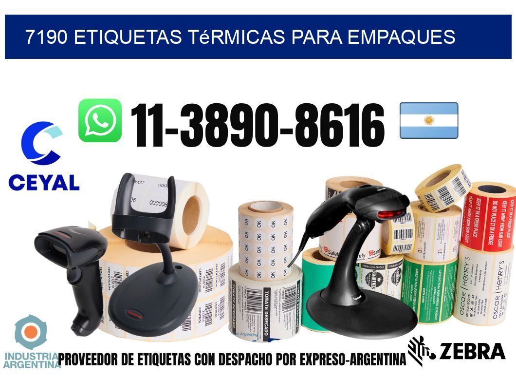7190 Etiquetas térmicas para empaques