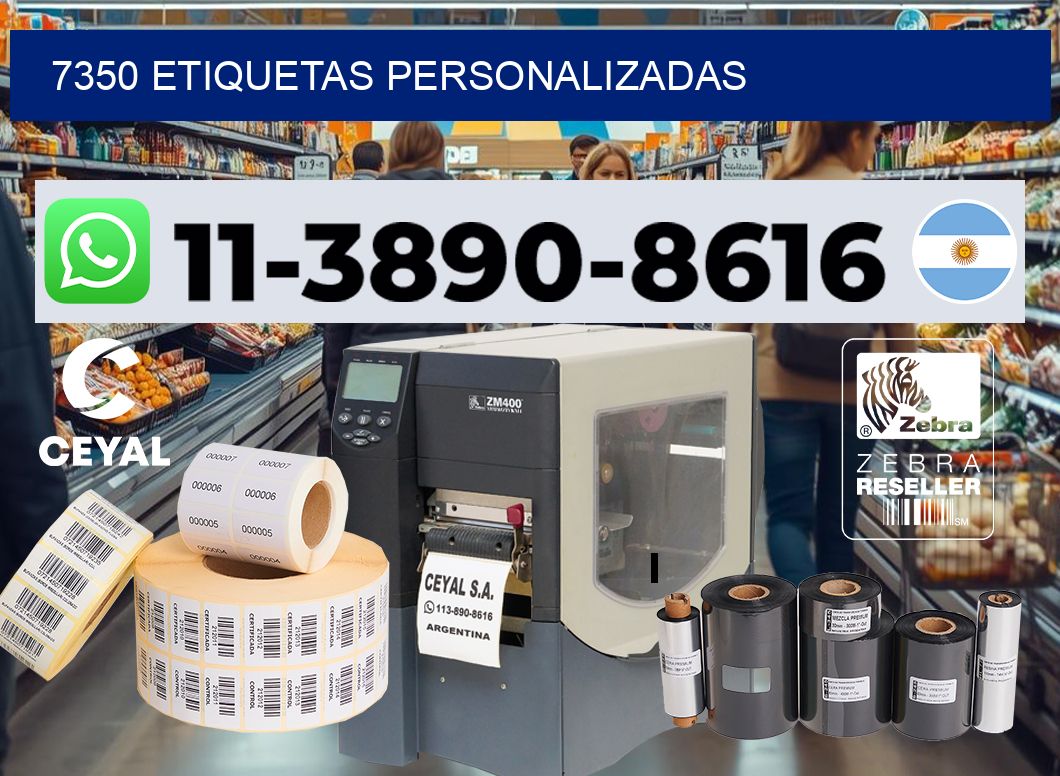 7350 etiquetas personalizadas