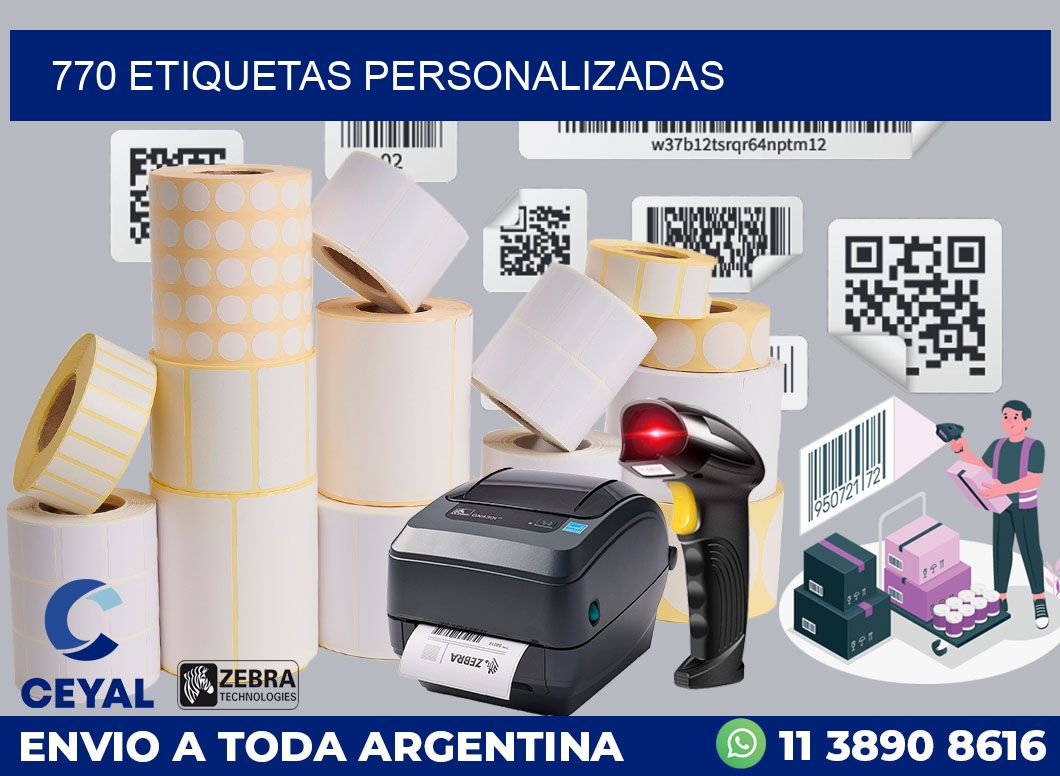 770 etiquetas personalizadas