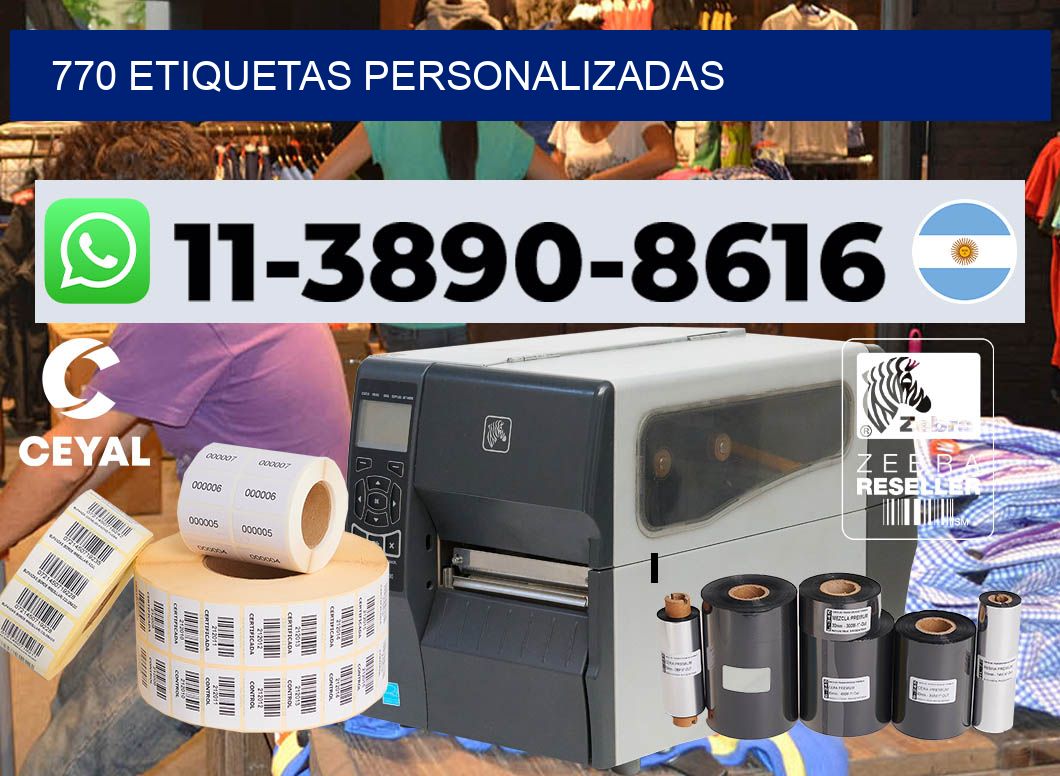 770 etiquetas personalizadas