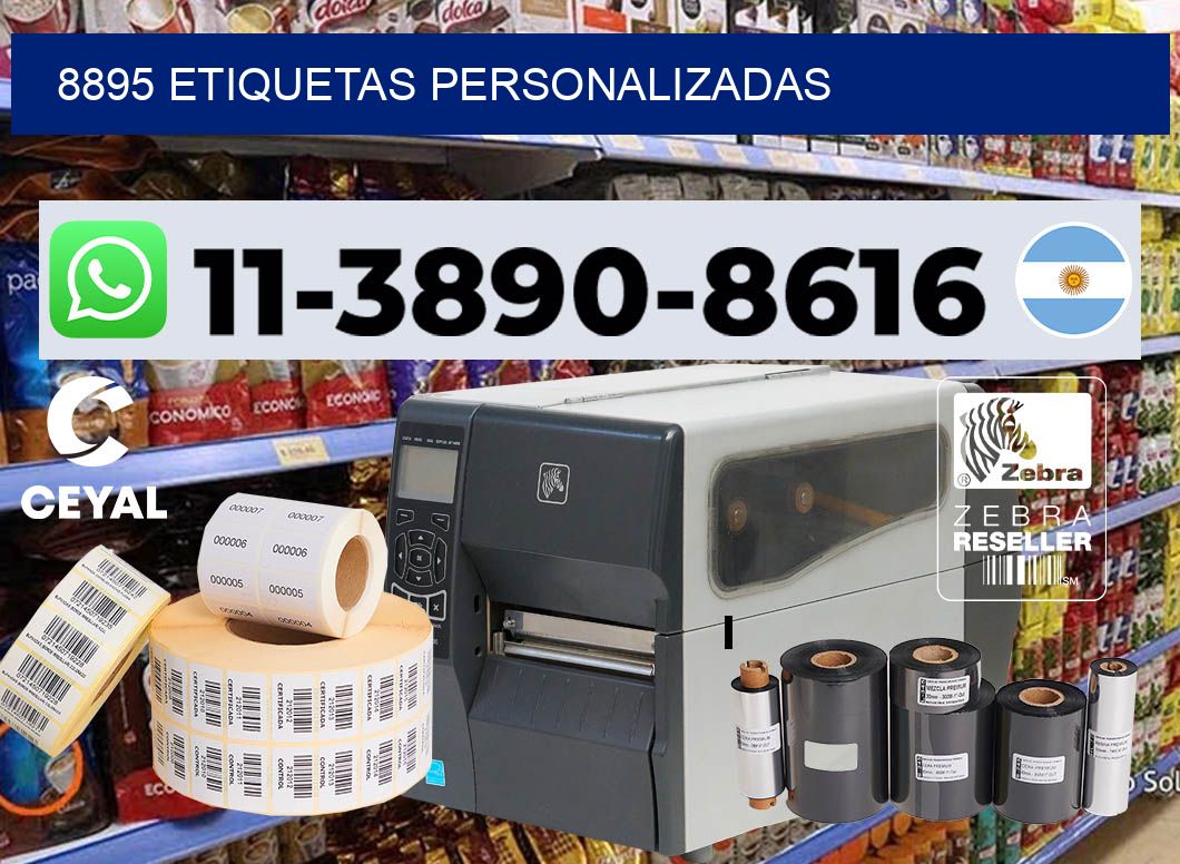 8895 etiquetas personalizadas