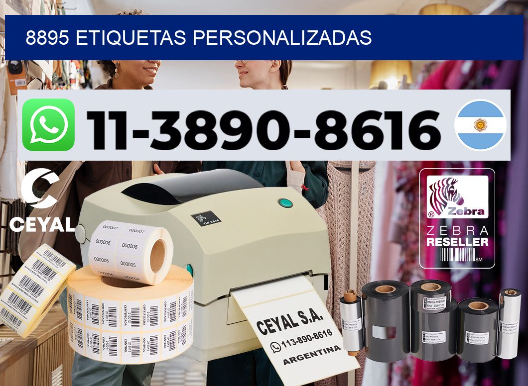 8895 etiquetas personalizadas