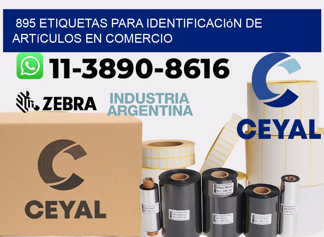 895 Etiquetas para identificación de artículos en comercio
