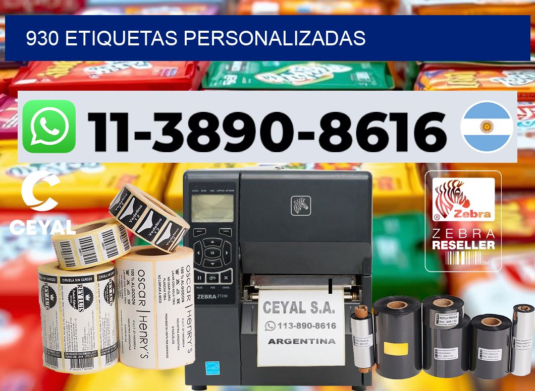 930 etiquetas personalizadas