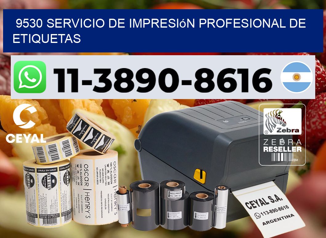 9530 Servicio de impresión profesional de etiquetas