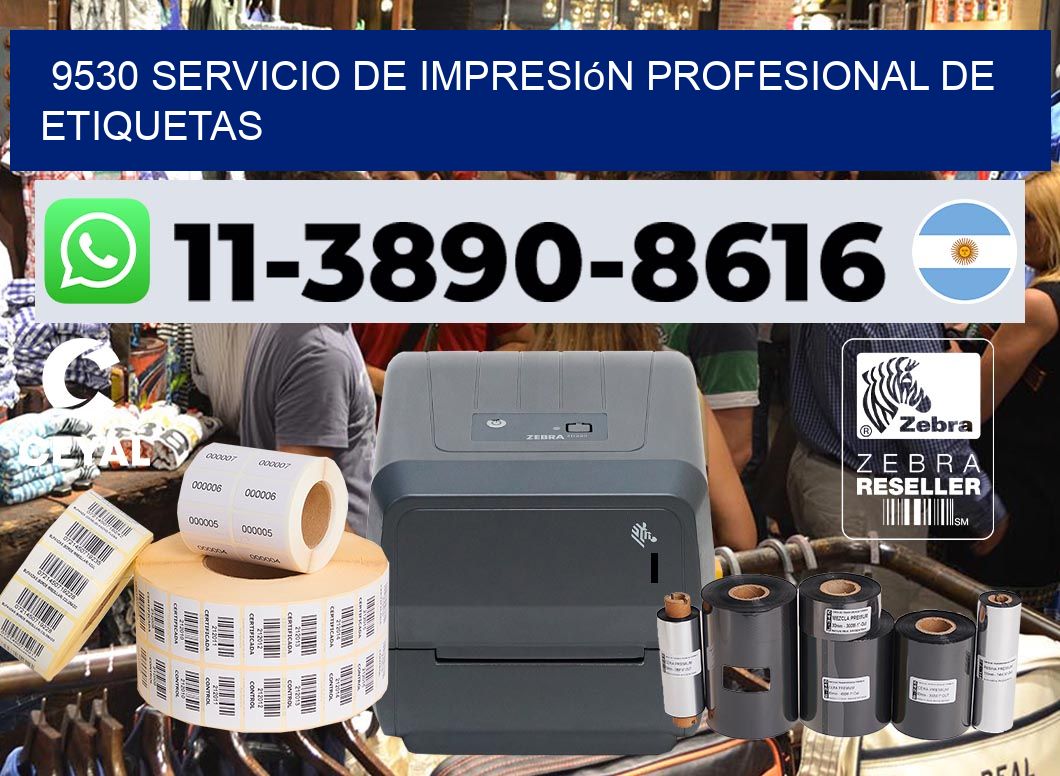 9530 Servicio de impresión profesional de etiquetas