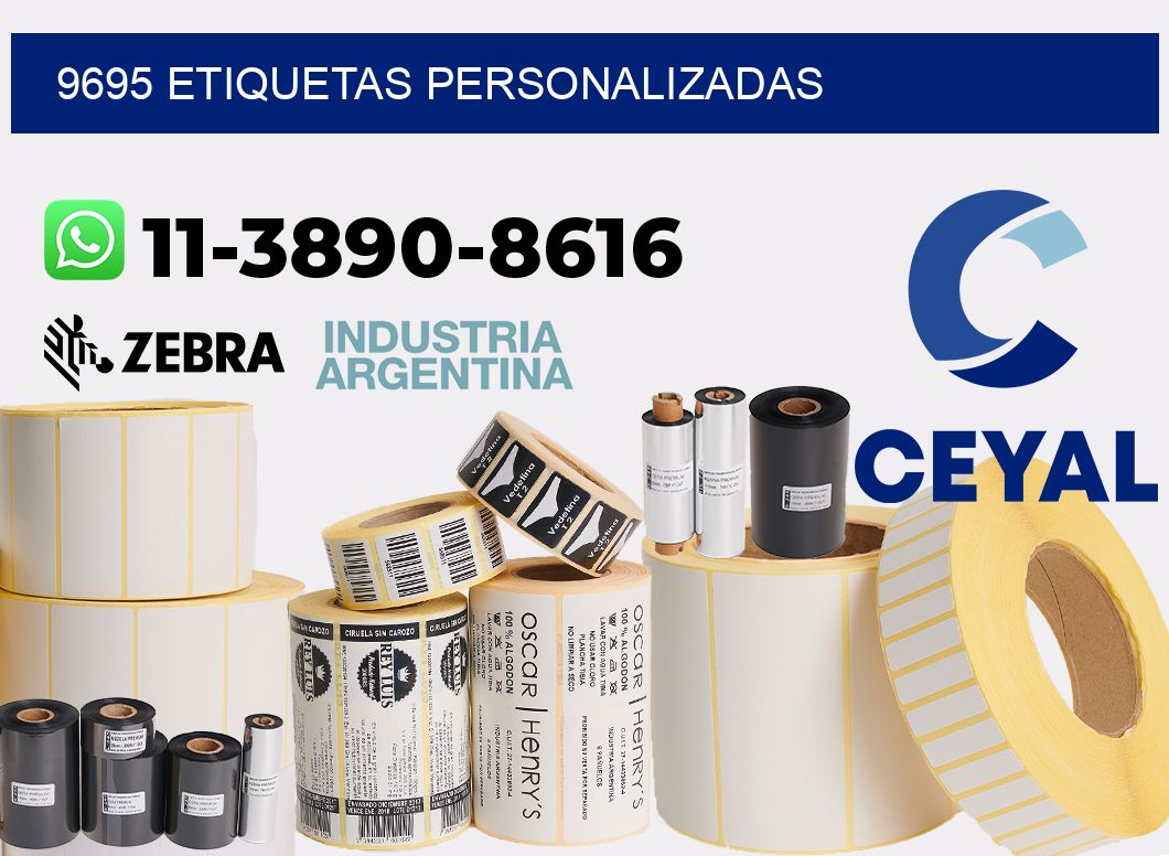 9695 etiquetas personalizadas