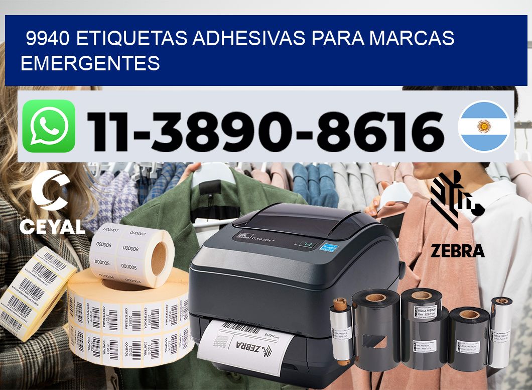 9940 Etiquetas adhesivas para marcas emergentes