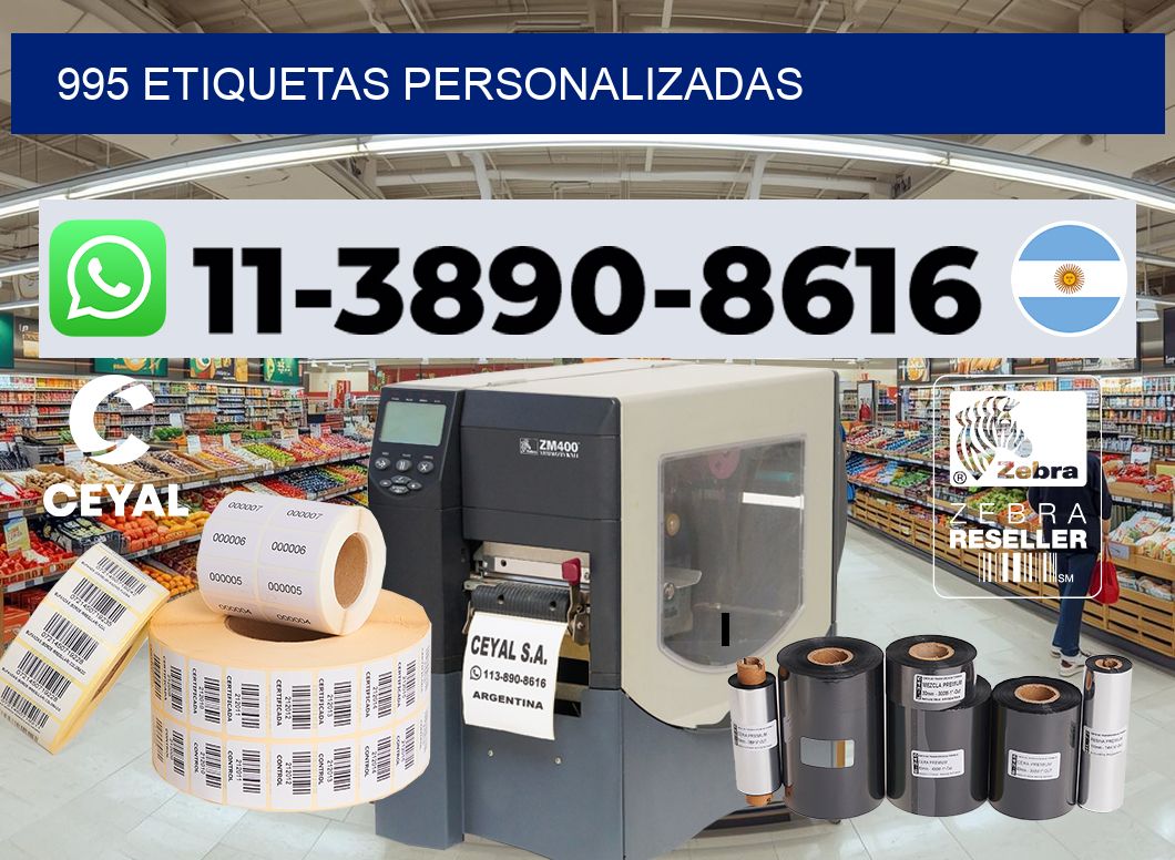 995 etiquetas personalizadas