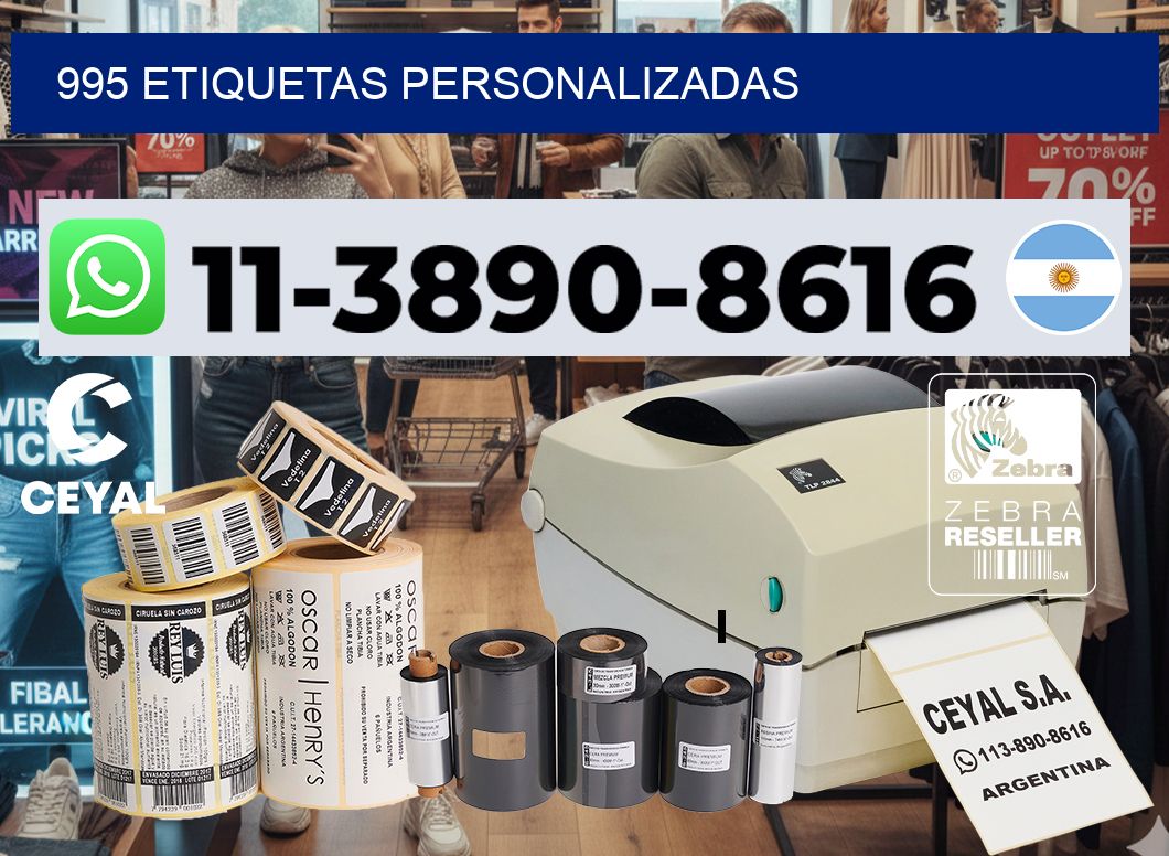 995 etiquetas personalizadas