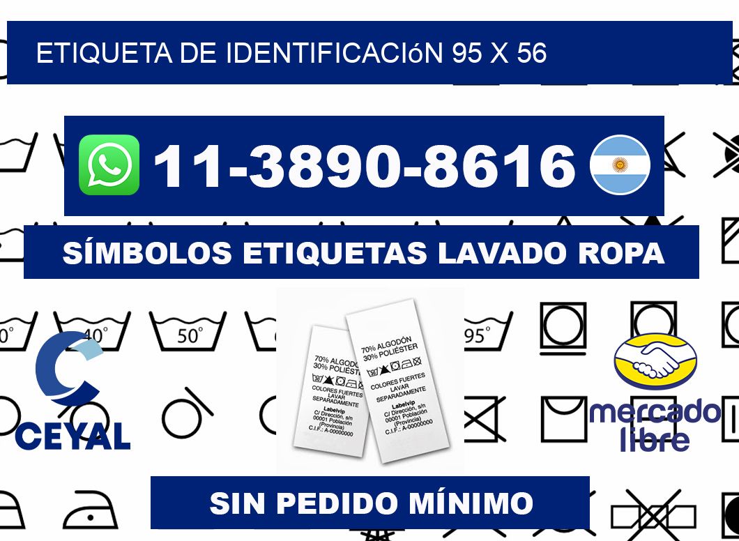 Etiqueta de identificación 95 x 56