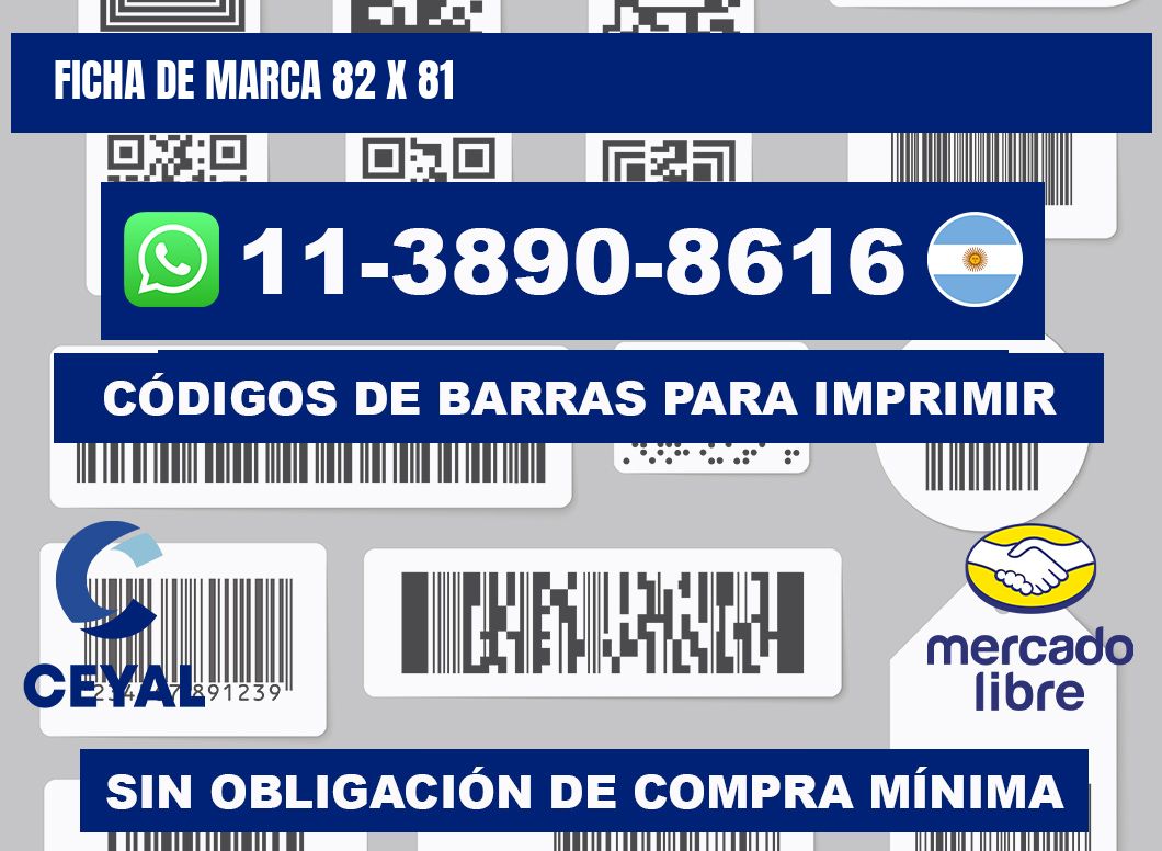 Ficha de marca 82 x 81