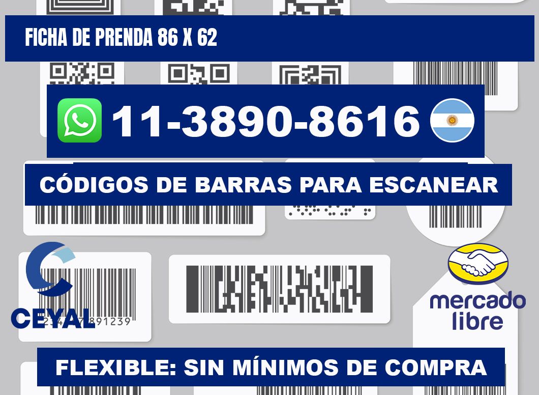 Ficha de prenda 86 x 62