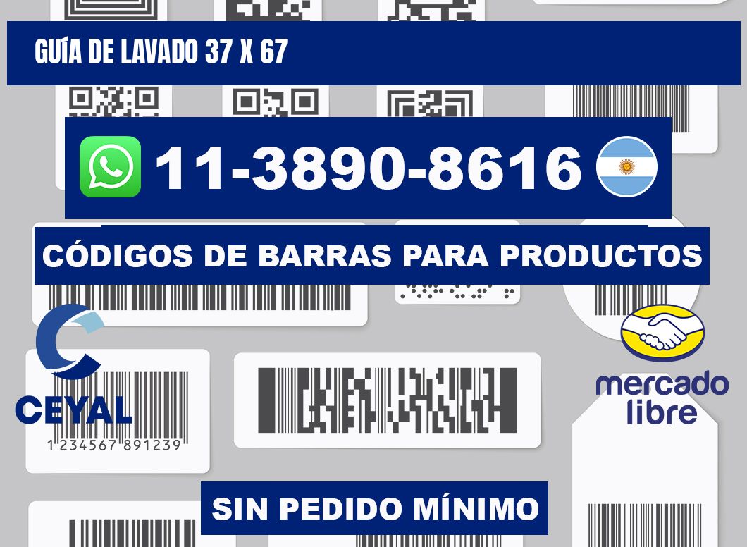 Guía de lavado 37 x 67