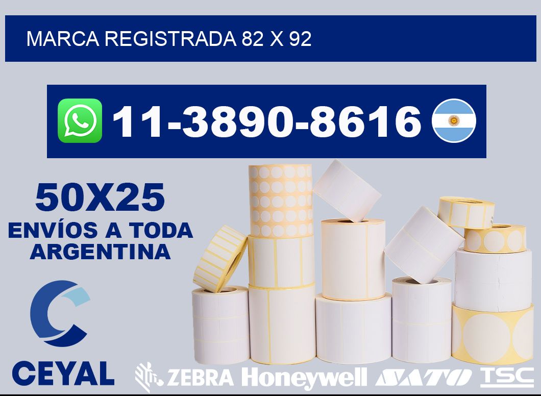 Marca registrada 82 x 92