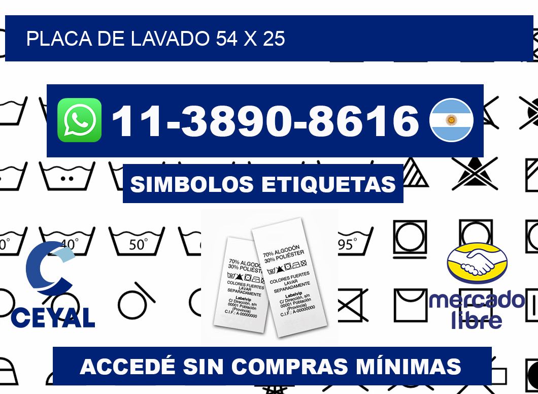 Placa de lavado 54 x 25