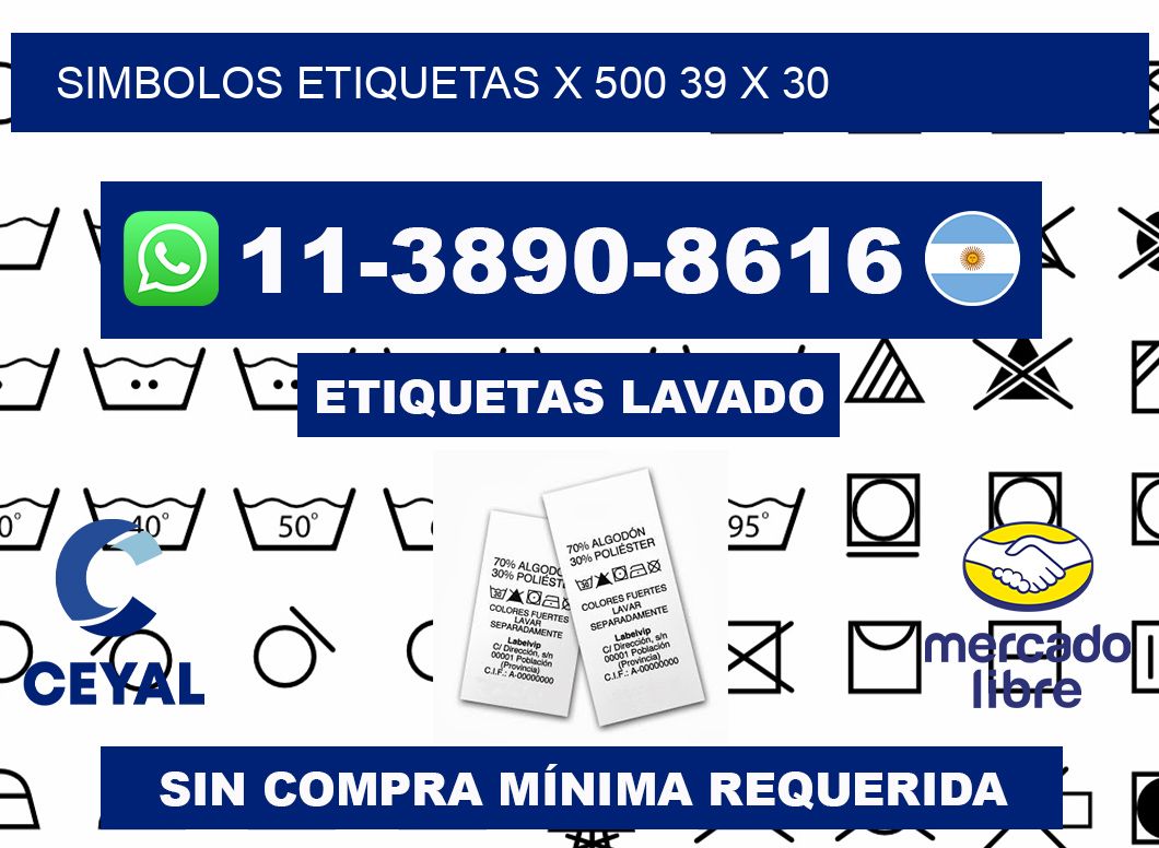SIMBOLOS ETIQUETAS X 500 39 x 30