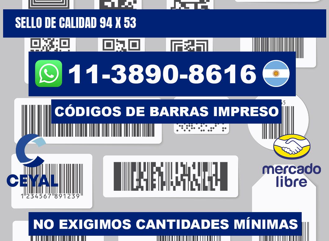 Sello de calidad 94 x 53