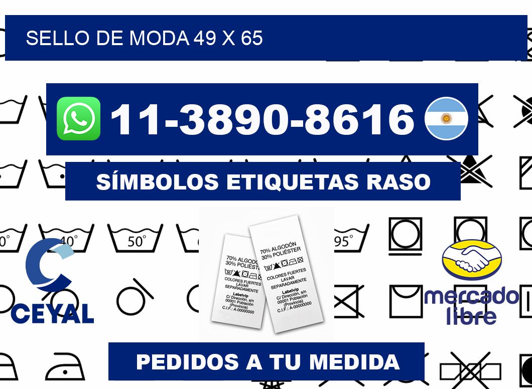Sello de moda 49 x 65