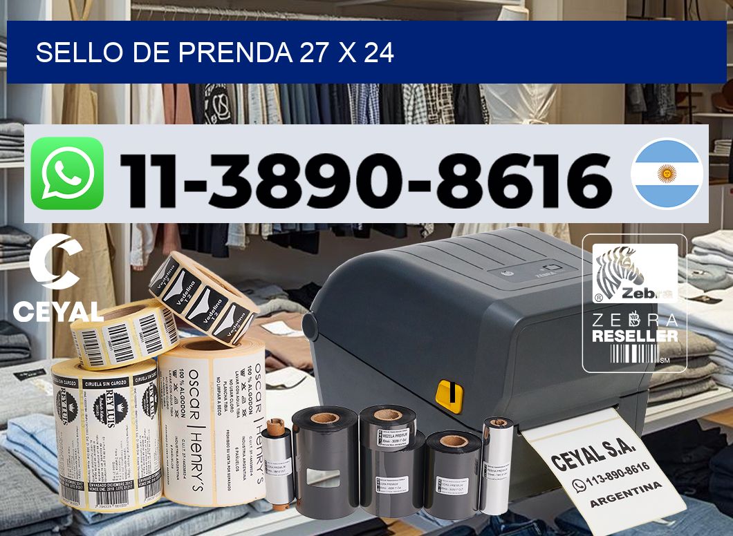 Sello de prenda 27 x 24