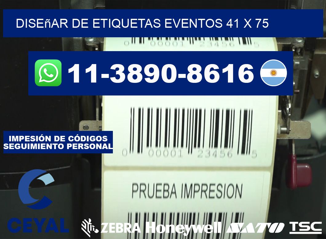 diseñar de etiquetas eventos 41 x 75