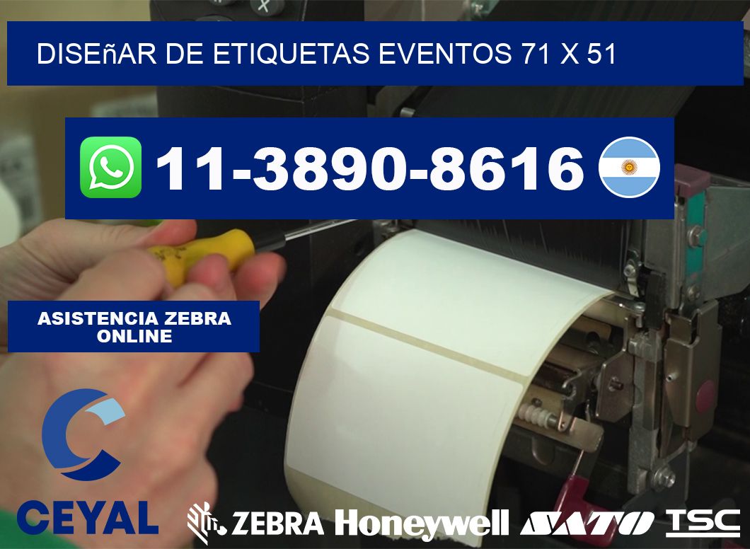 diseñar de etiquetas eventos 71 x 51