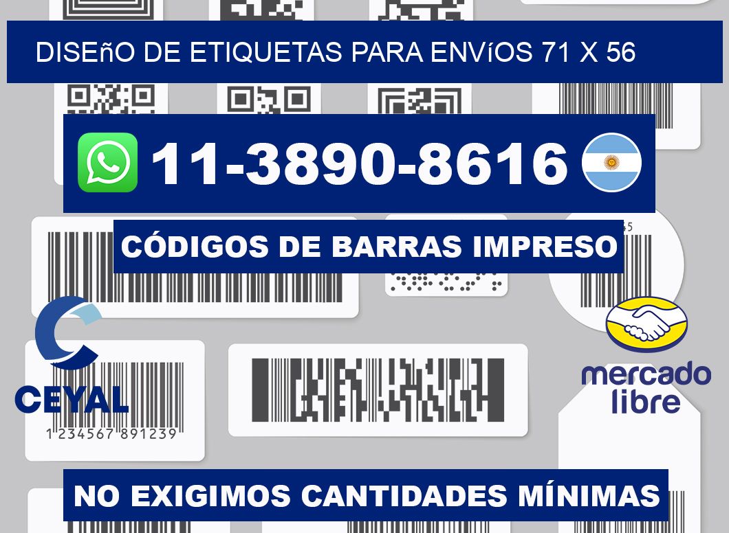 diseño de etiquetas para envíos 71 x 56