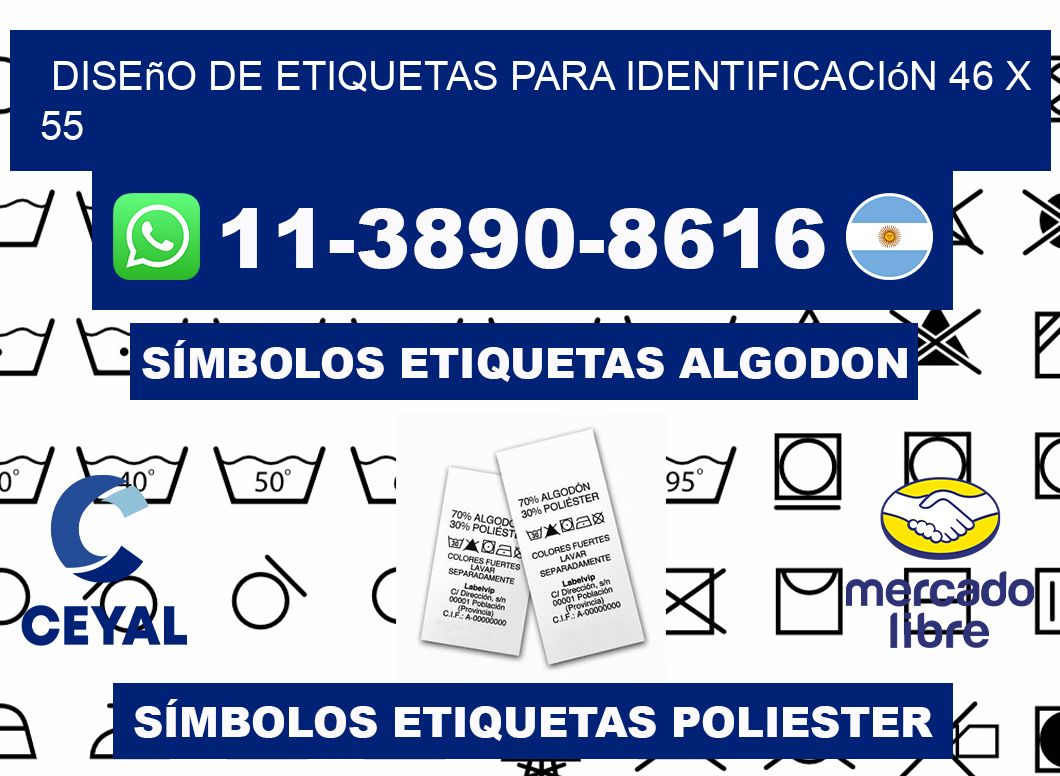 diseño de etiquetas para identificación 46 x 55