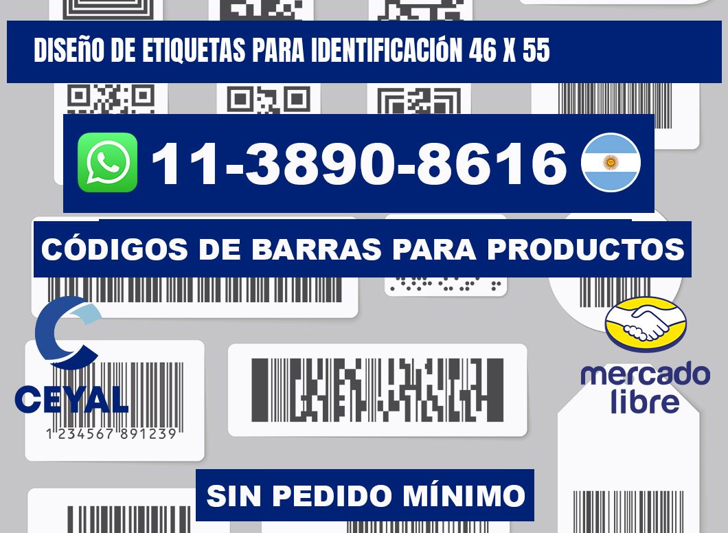 diseño de etiquetas para identificación 46 x 55