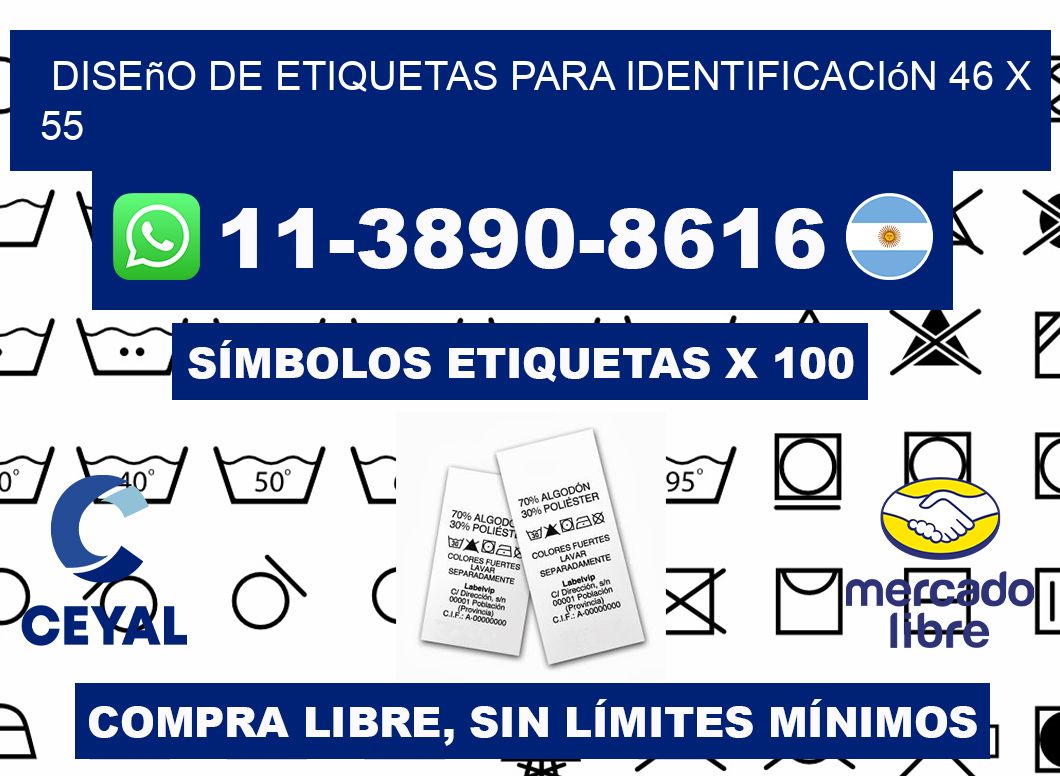 diseño de etiquetas para identificación 46 x 55