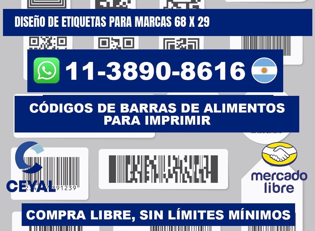 diseño de etiquetas para marcas 68 x 29