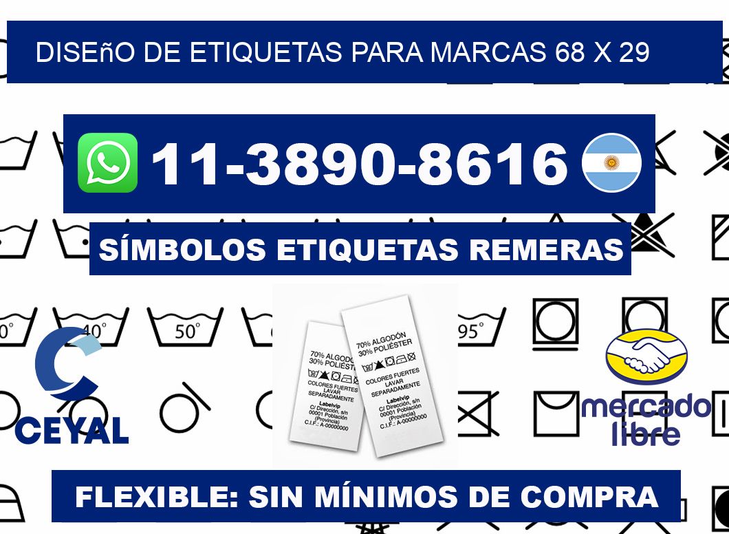 diseño de etiquetas para marcas 68 x 29