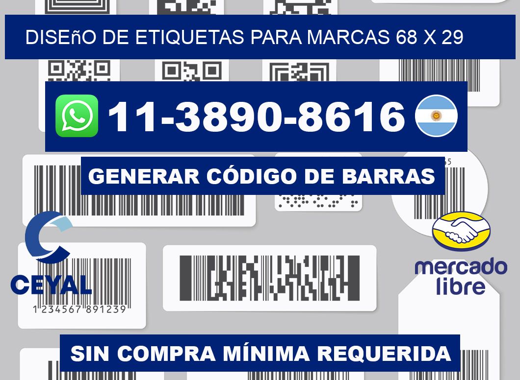 diseño de etiquetas para marcas 68 x 29