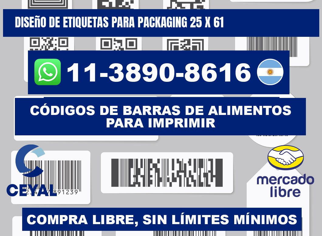 diseño de etiquetas para packaging 25 x 61