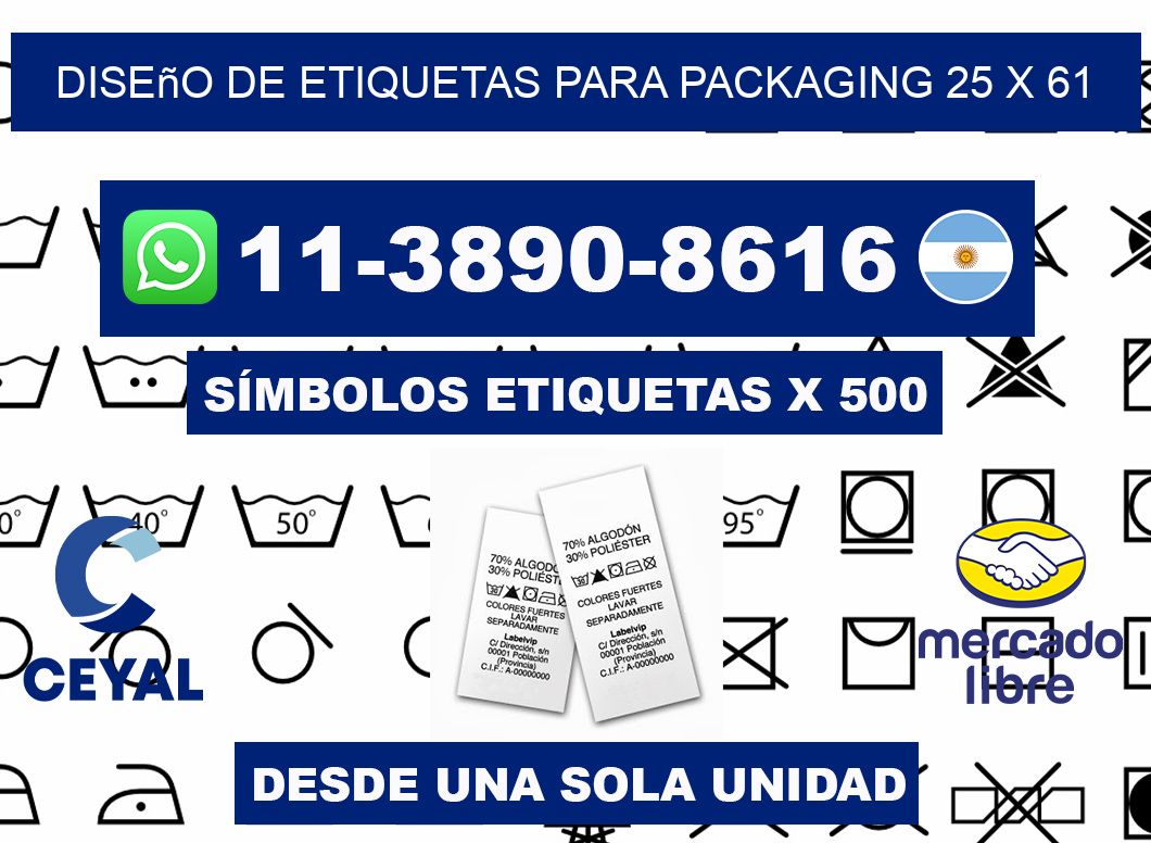 diseño de etiquetas para packaging 25 x 61
