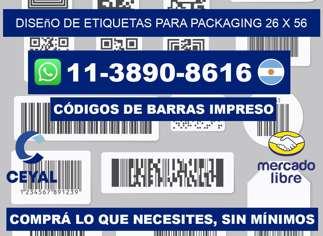 diseño de etiquetas para packaging 26 x 56