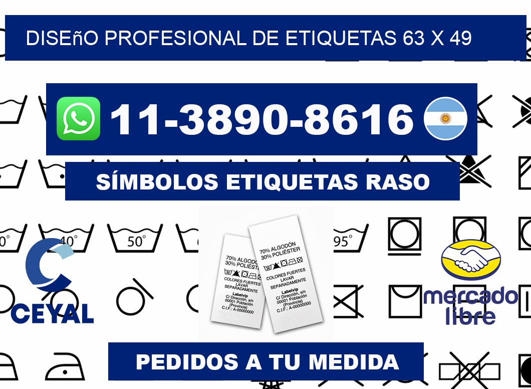 diseño profesional de etiquetas 63 x 49