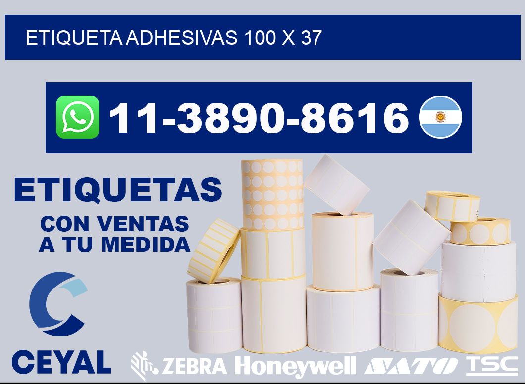 etiqueta adhesivas 100 x 37