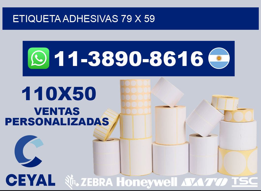 etiqueta adhesivas 79 x 59