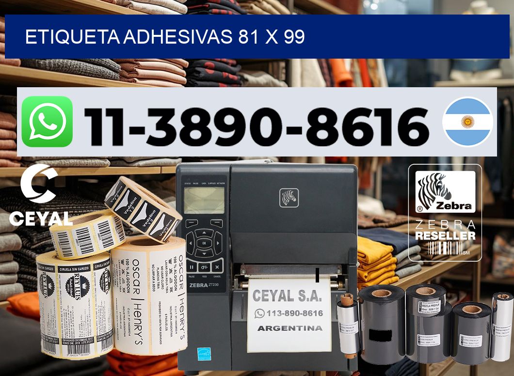 etiqueta adhesivas 81 x 99