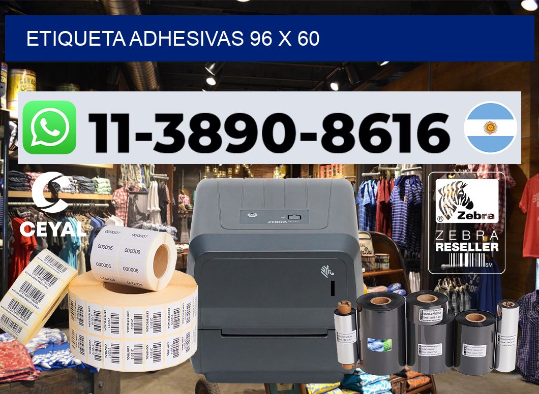 etiqueta adhesivas 96 x 60