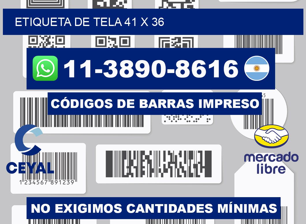 etiqueta de tela 41 x 36