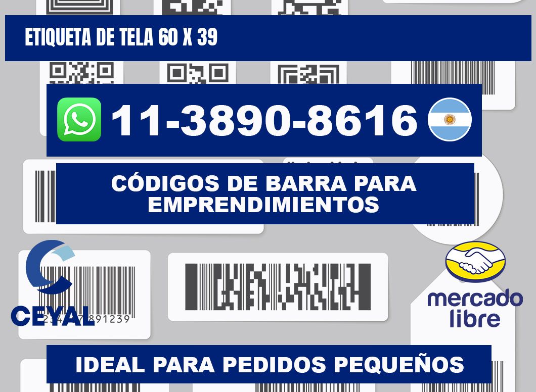 etiqueta de tela 60 x 39