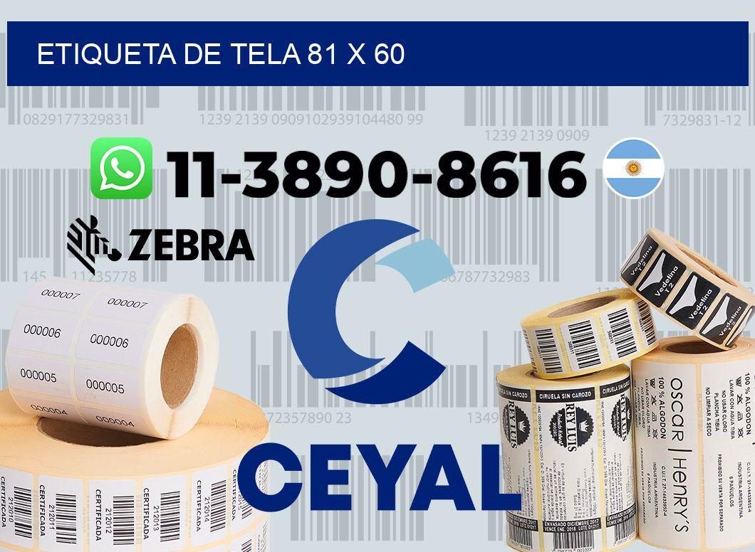 etiqueta de tela 81 x 60